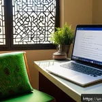 Home 18 임상심리사 실무 일지 작성법 - A professional clinical psychologist's workspace in a modern Pakistani clinic, featuring a neatly or...